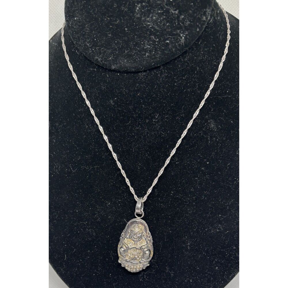 Sterling and Diamonds Happy Buddha